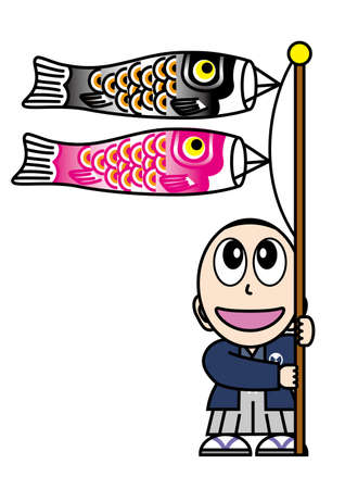 Japanese boyのイラスト素材