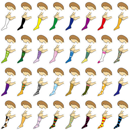 Illustration of socksのイラスト素材