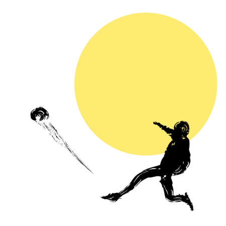 Illustration of football playersのイラスト素材