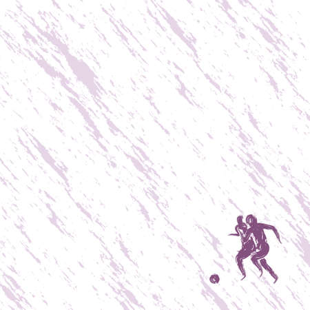 Illustration of football playersのイラスト素材
