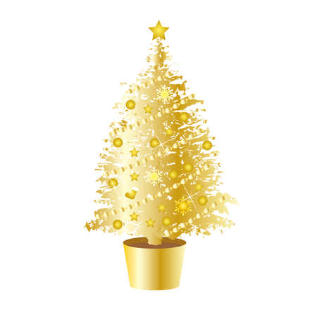 Christmas tree.のイラスト素材