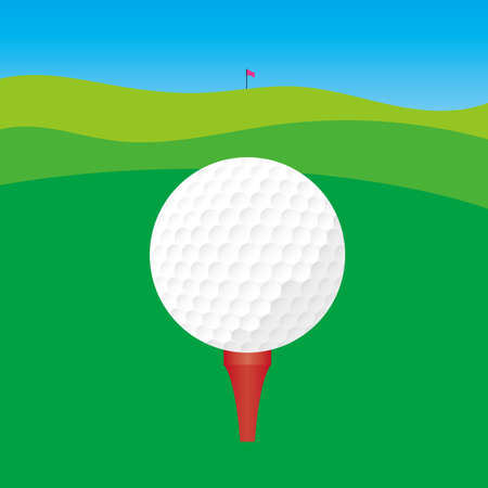 Illustration of golf ballのイラスト素材