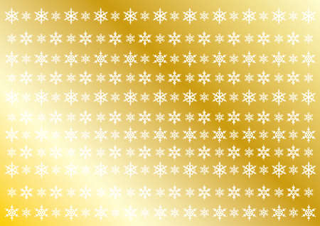 Golden Snow crystalのイラスト素材
