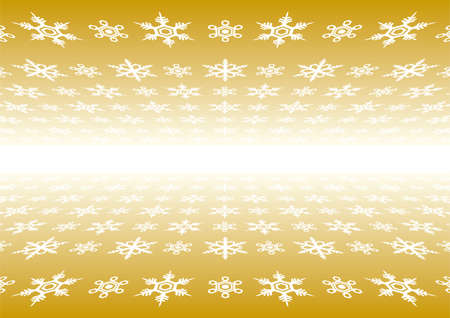 Golden Snow crystalのイラスト素材