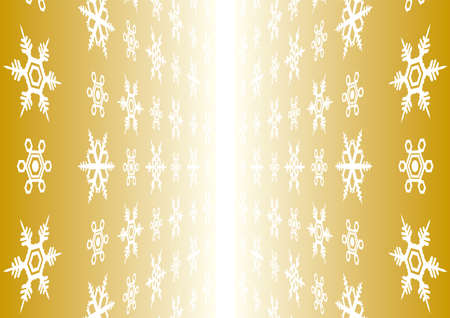 Golden Snow crystalのイラスト素材