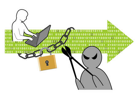 Imaginative of cyber-terrorism (Created with EPS data)