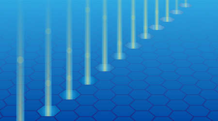 Imaginary illustration of optical communication (Created with vector data)