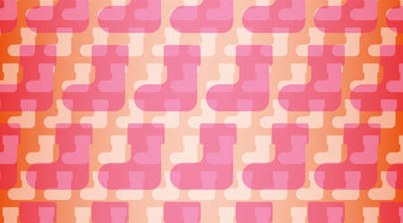 Background illustration. An illustration of regularly arranged socks and an orange gradation...