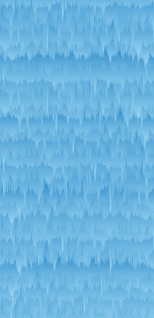 A hierarchical layout of finely uneven objects colored with a light blue gradation. A background image that imagines the water flowing down. Created with vector data.のイラスト素材