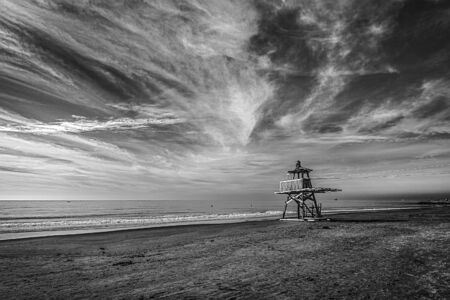 sea ??in black and whiteの写真素材