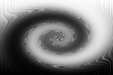 Abstract black and white spiral backgroundの写真素材