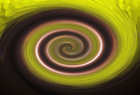 Abstract yellow and black spiral backgroundの写真素材