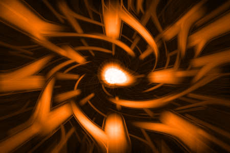 Abstract orange spiral backgroundの写真素材