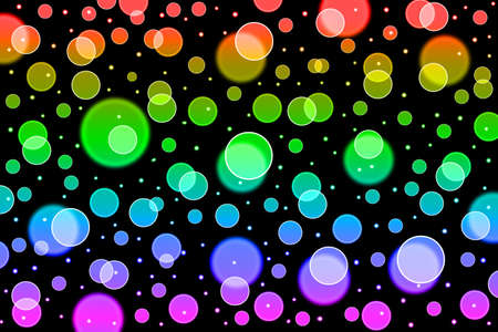 Abstract rainbow colorful bokeh backgroundの写真素材