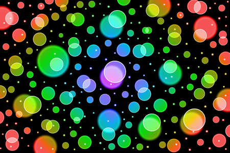 Abstract rainbow colorful bokeh backgroundの写真素材