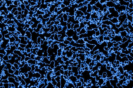 Blue Electric lighting, Abstract backgroundの写真素材