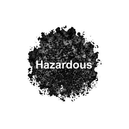 Hazardous abstract isolated on white backgroundの写真素材