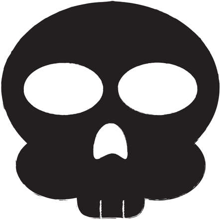 Skull Vector Iconのイラスト素材