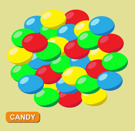 Colored candy, Vectorのイラスト素材
