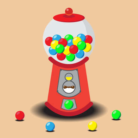 Gumball Machine, Vectorのイラスト素材