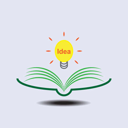 Reading a book which create ideaのイラスト素材