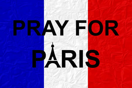 PRAY FOR PARIS, 13 November 2015の写真素材