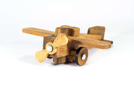 Wood airplaneの写真素材