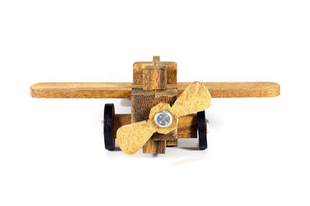 Wood airplaneの写真素材