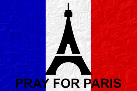 PRAY FOR PARIS, 13 November 2015の写真素材
