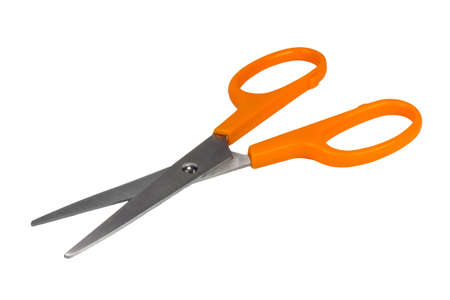Scissors isolated on a white backgroundの写真素材