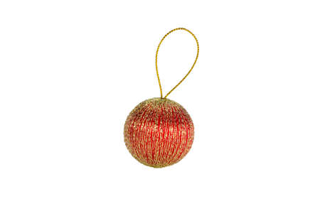 Christmas ball isolated on white backgroundの写真素材