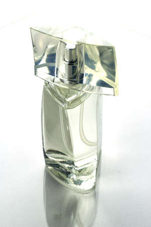 Perfume bottle on white.の写真素材