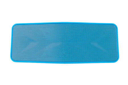 Blue loudspeaker Blue tooth - isolated on white background.の写真素材