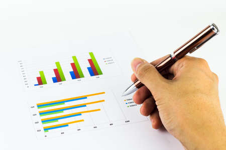 Calculations, savings, finances and economy concept.の写真素材