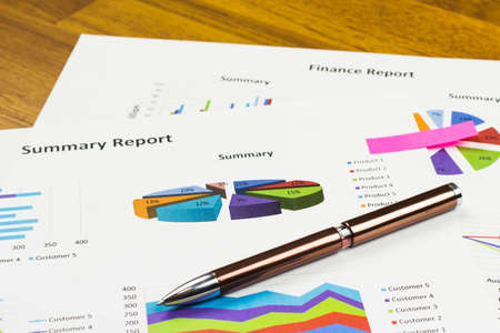 Calculations, savings, finances and analysis of the market concept.の写真素材