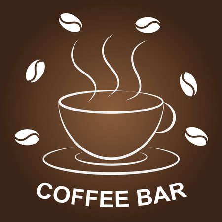 coffee cup illustration.のイラスト素材