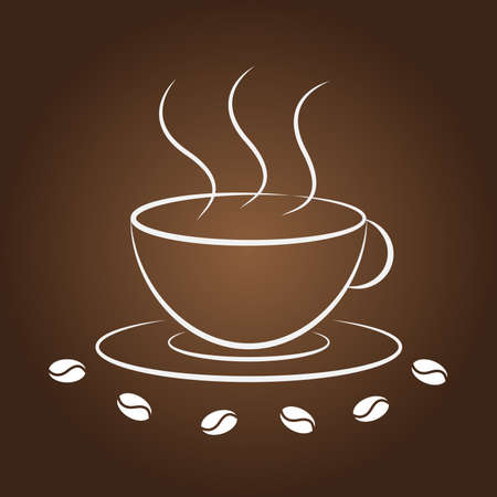 coffee cup illustration.のイラスト素材