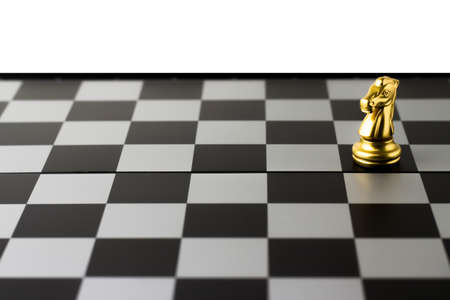 Alone : Chess game or chess pieces.の写真素材