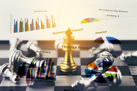 Double exposure of War Financial games concept.の写真素材