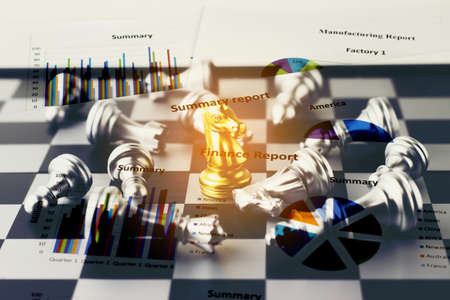 Double exposure of War Financial games concept.の写真素材