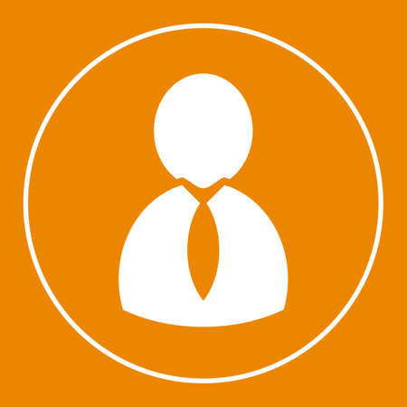 Male Manager icon, flat iconic symbol, Vector illustration EPS10.のイラスト素材