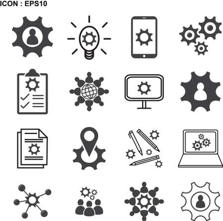 Knowledge, Ability, Skills icon, Vector illustration EPS10.のイラスト素材
