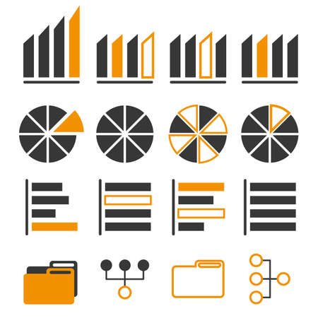 Business data management icon, Vector illustration EPS10.のイラスト素材