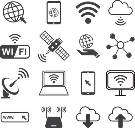 Network internet icons set, Vector illustration EPS10.のイラスト素材