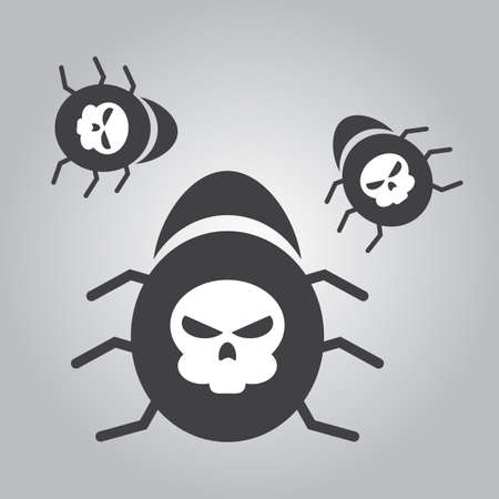 Bug sign icon virus symbol illustration.のイラスト素材