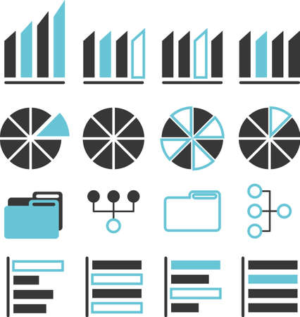 Business data management icon, Vector illustration .のイラスト素材