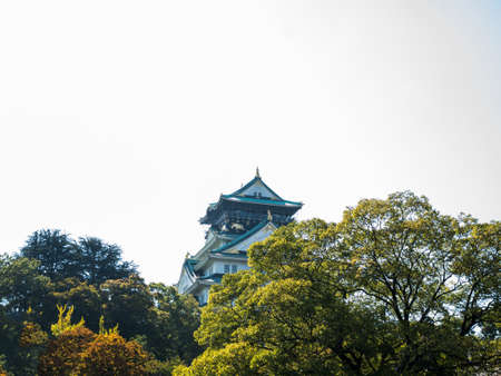Osaka Castle in Osaka, Japan.のeditorial素材