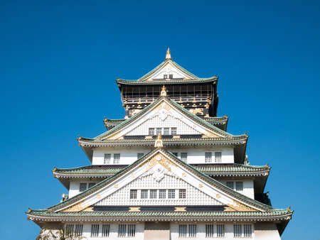 Osaka Castle in Osaka, Japan.のeditorial素材