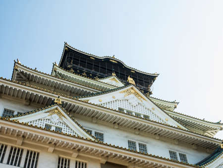 Osaka Castle in Osaka, Japan.のeditorial素材
