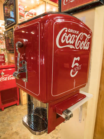 BANGKOK -THAILAND, September 3,2017 : Coca Cola collections at museum Ban Bang Khen in Bangkok Thailand.のeditorial素材